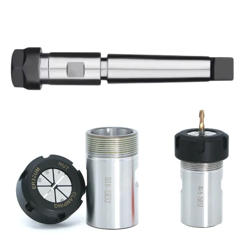 High Precision Drill Chuck ER Chuck B10 B12 B16 B18 JT6 ER11 ER16 ER20 ER25 ER32 Drill Chuck Tool Holder Motor Shaft Tool Holder view 2