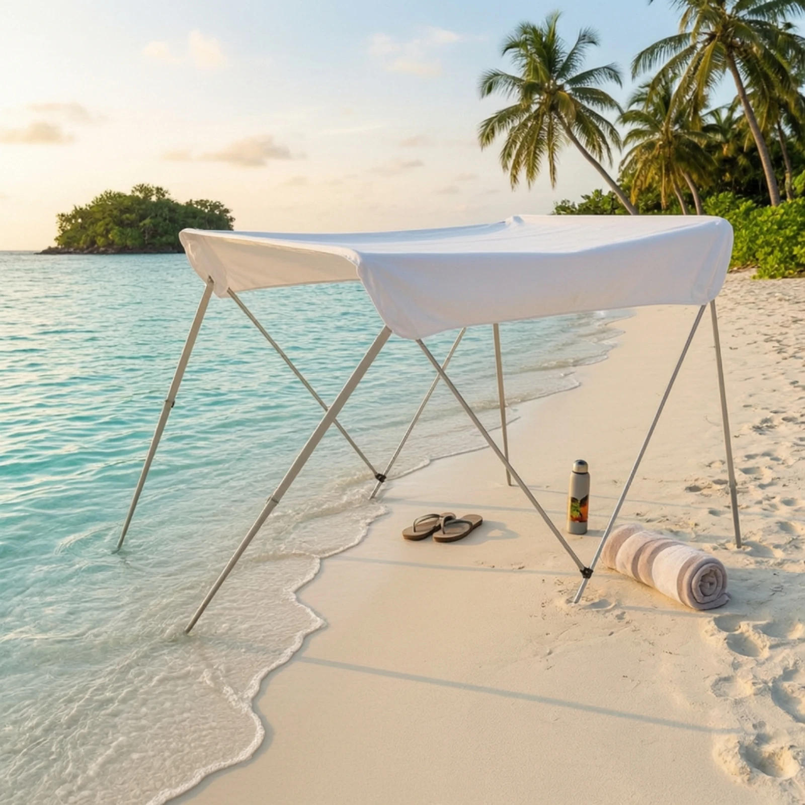 Boat Sunshade Canopy Long-Lasting Boat Sun Shade Canopy Marine Sunshade Overhead Bimini Top Compact for Boaters