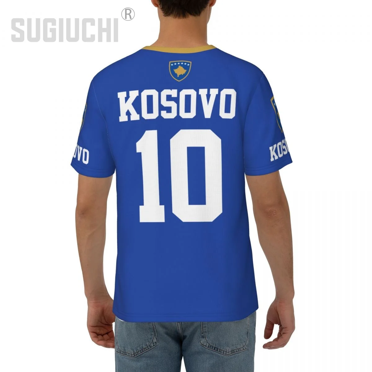 Unisex Nation T-shirt Kosovo Flag Kosovars T-shirts jersey For Men Women Soccer Football Fans Gifts Custom clothes tee