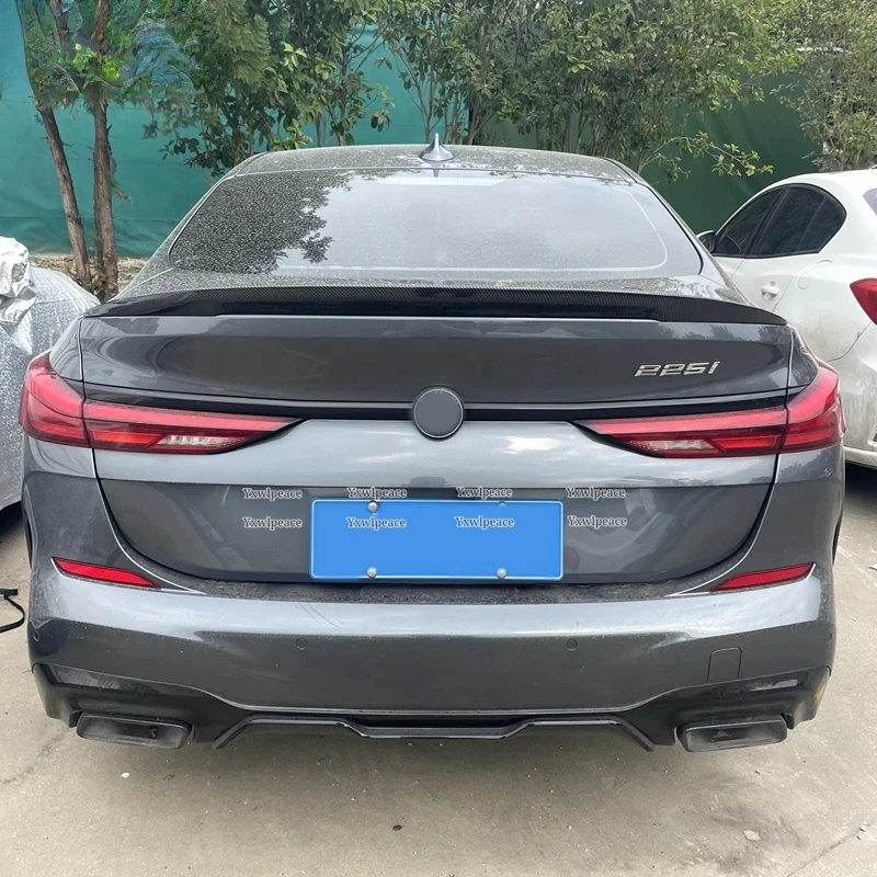 For F44 BMW 2 Series 4-door 2020-2023 P-Style ABS Gloosy Black Rear Trunk Lip Spoiler Car Tail Wing Decoration Accessories