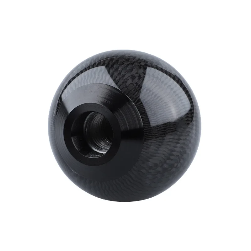 

Круглая ручка переключения передач из углеродного волокна, короткая ручка переключения передач для универсального автомобиля, акриловая ручка переключения передач AT MT
