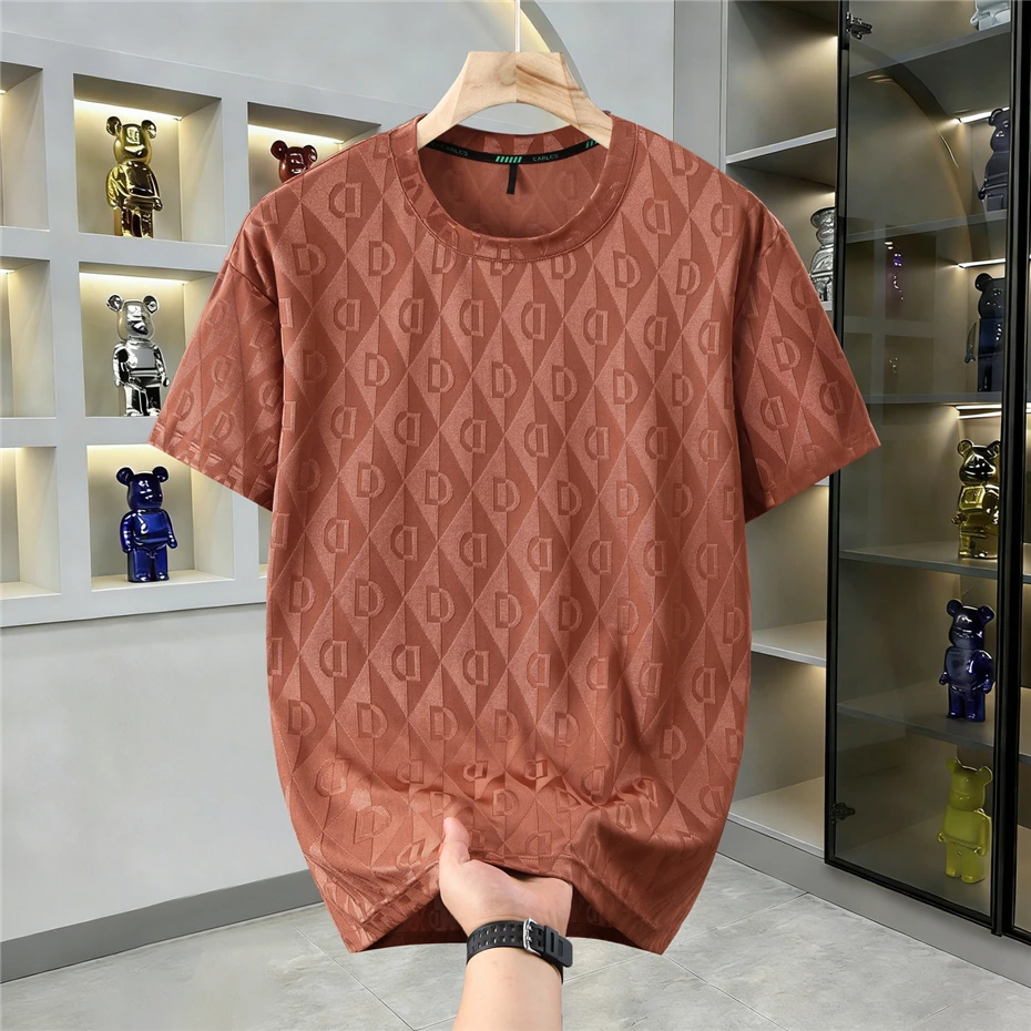 11XL 10XL Plus Size T-shirt Men Summer Short Sleeve Tops Tees Fashion Casual Stretch T-shirts Male Big Size 11XL