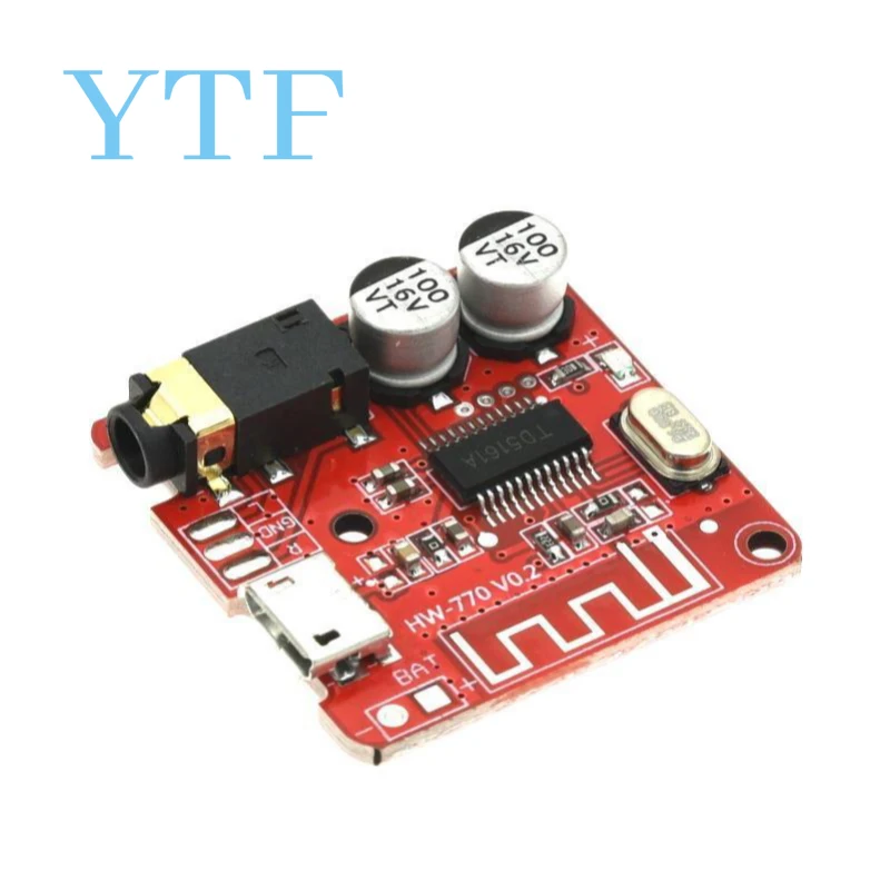 1-10pcs Micro TYPE-C VHM-314 Audio Receiver Board Bluetooth-compatible 4.1 Car Speaker MP3 Lossless Decoder Stereo Music Module