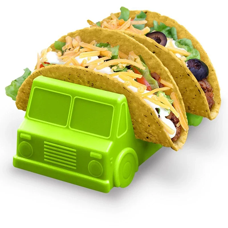 

Display Stand For Pizza Cake PP Taco Rack Durable Wave Food Container Mexican Pancakes Rack Kitchen Tool 14.5X7.5X6.5CM