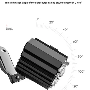 Wiederaufladbare 5 LED -Taschenlampe mit 18650 Batterie Batterie Starke leichte Abenteuerfischerei -Kopflampe Scheinwerfer 8 Hauptverkaufs -Accessorio Camp - №1