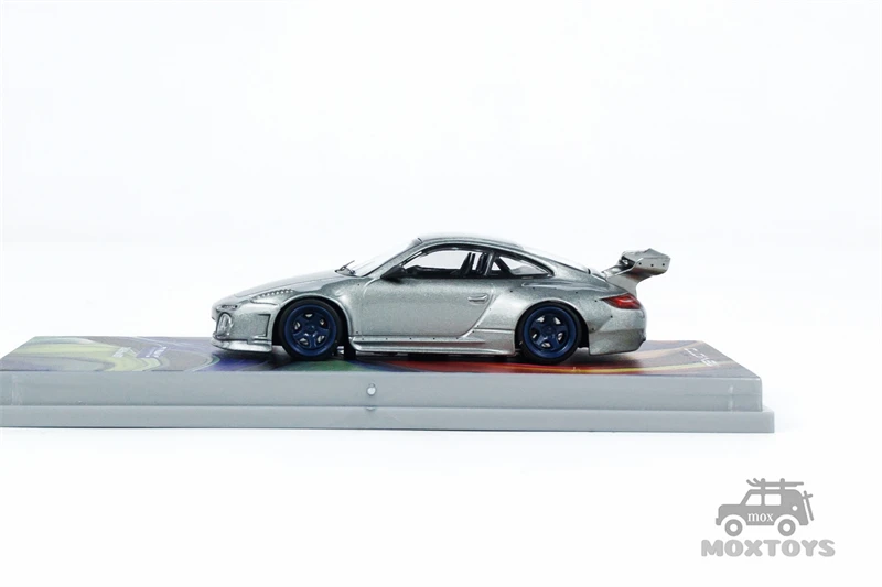 Tarmac Works 1:64 Old & New 997 Gray Metallic Diecast Model Car