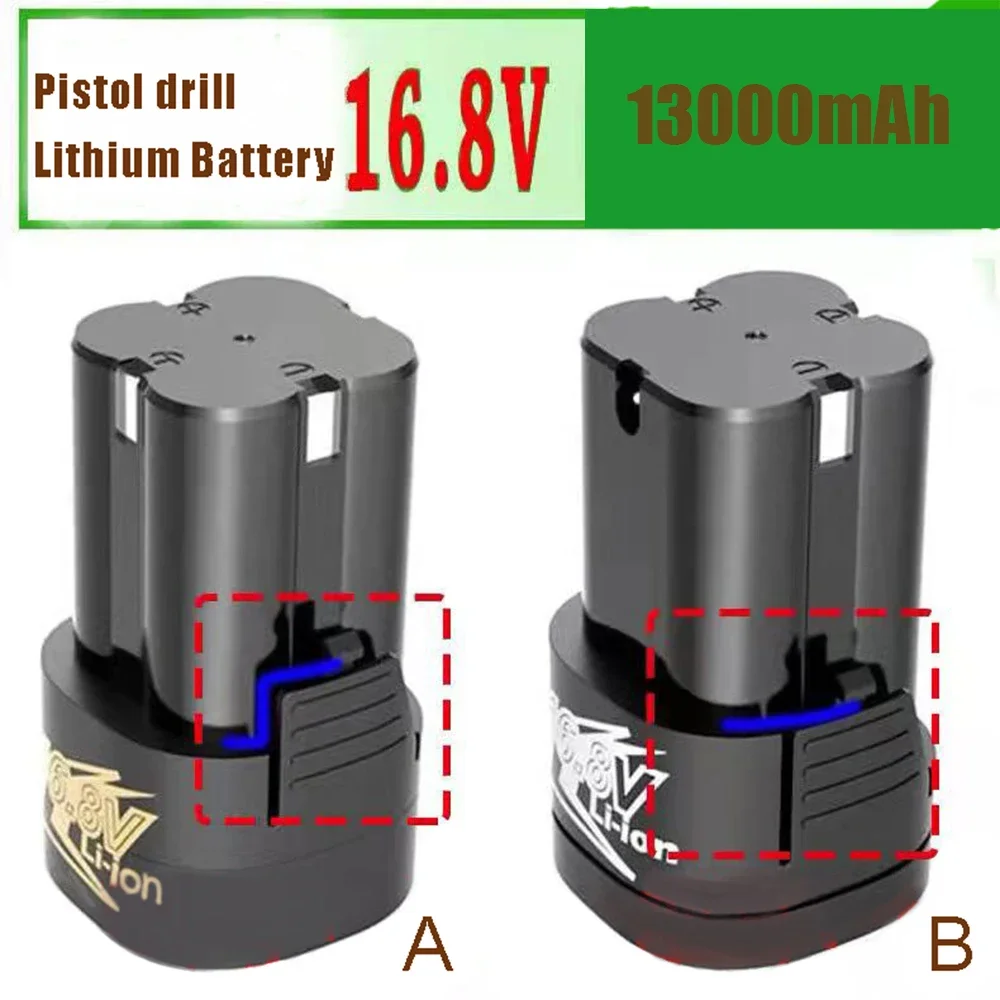 100% New 16.8V 13000mAh Tools Electric Battery for Rechargeable Drill Screwdriver Wireless Electric Drill