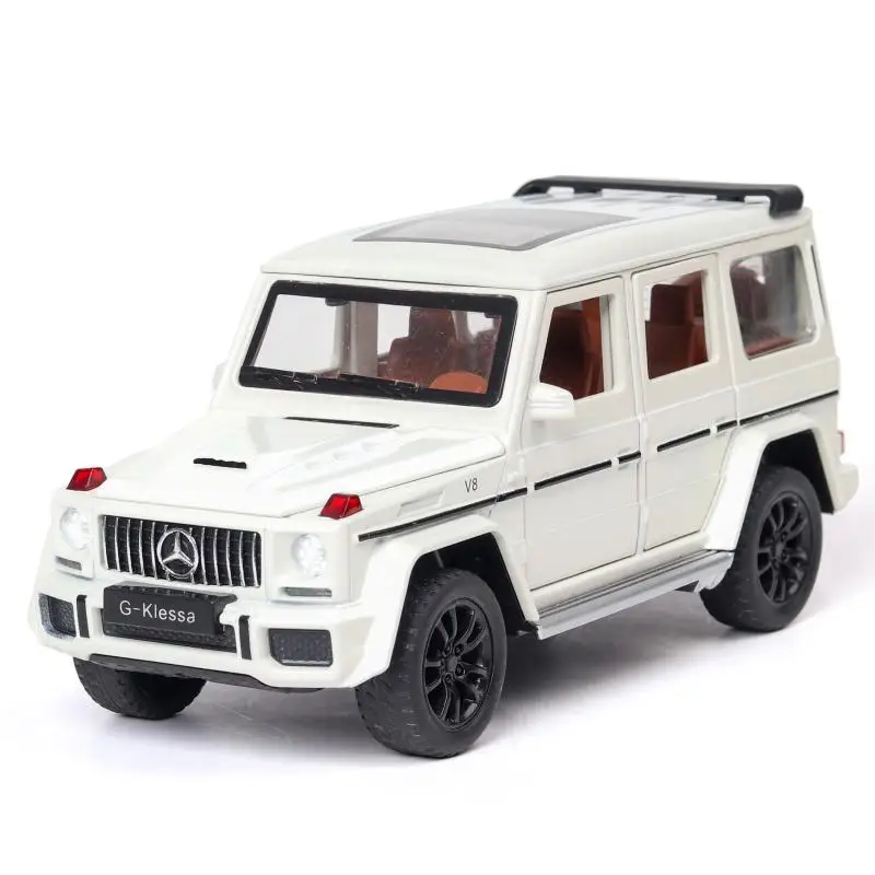 1:32 Mercedes Benz G63 AMG Model samochodu ze stopu cynku Symulacja metalowego samochodu Zabawki dla dzieci Odlewane pojazdy zabawkowe Samochód terenowy A65