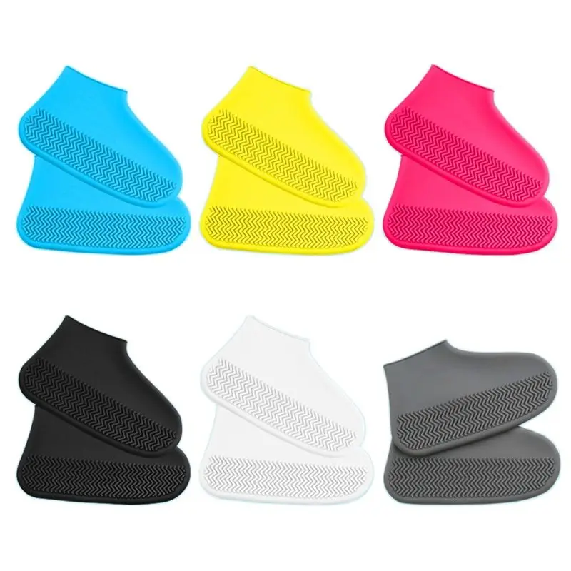 Silicone outdoor shoe cover Latex riding rain boots Cover Reusable dust cover waterproof thick non-slip wear-resistant foot cove