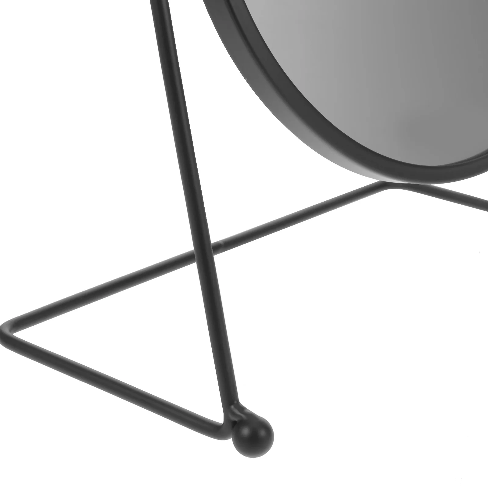 Lusterko do makijażu ze stojakiem, owalne, obrotowe, na biurko, do pokoju w akademiku, sypialni, toaletki, z powierzchnią HD Crystal Clear