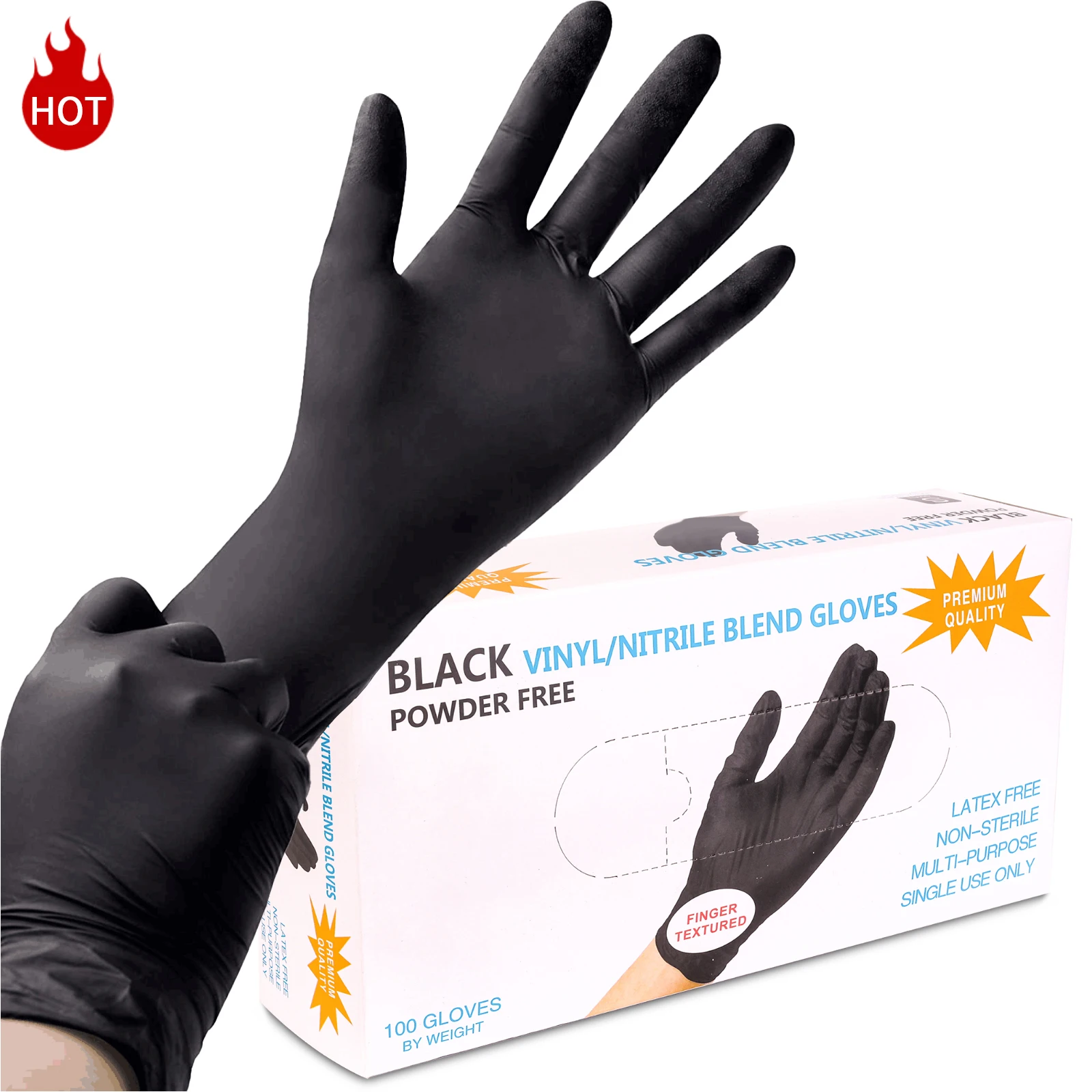 Tattoo Glove 100Pcs/Box PVC Tattoo Glove For Permanent Makeup Tattoo Machine Kit Waterproof Tattoo Glove Tattoo Accessories