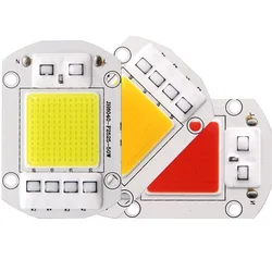 1-20PCS LED COB 50W Red Pink Blue Chips Beads Light Lamps AC 220V IP65 Blub Smart IC No Need Driver DIY Flood Light Spotlinght