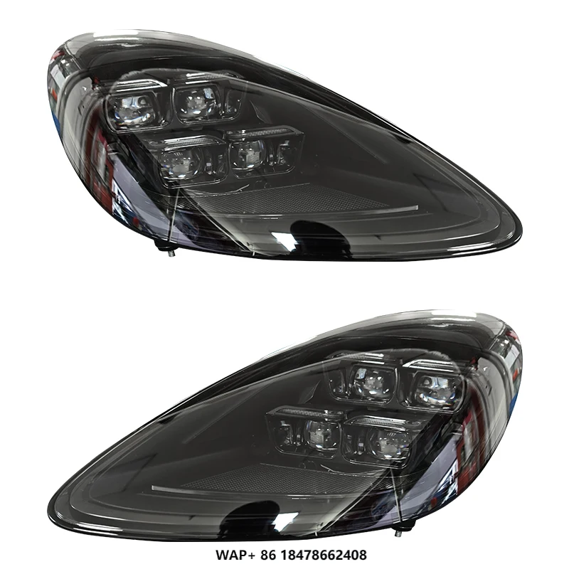 

YU GUANG for Porsche 718 Cayman 982/Boxster 2016-2024 LED Headlights Matrix Style Headlamp Car Accessories Front Lights