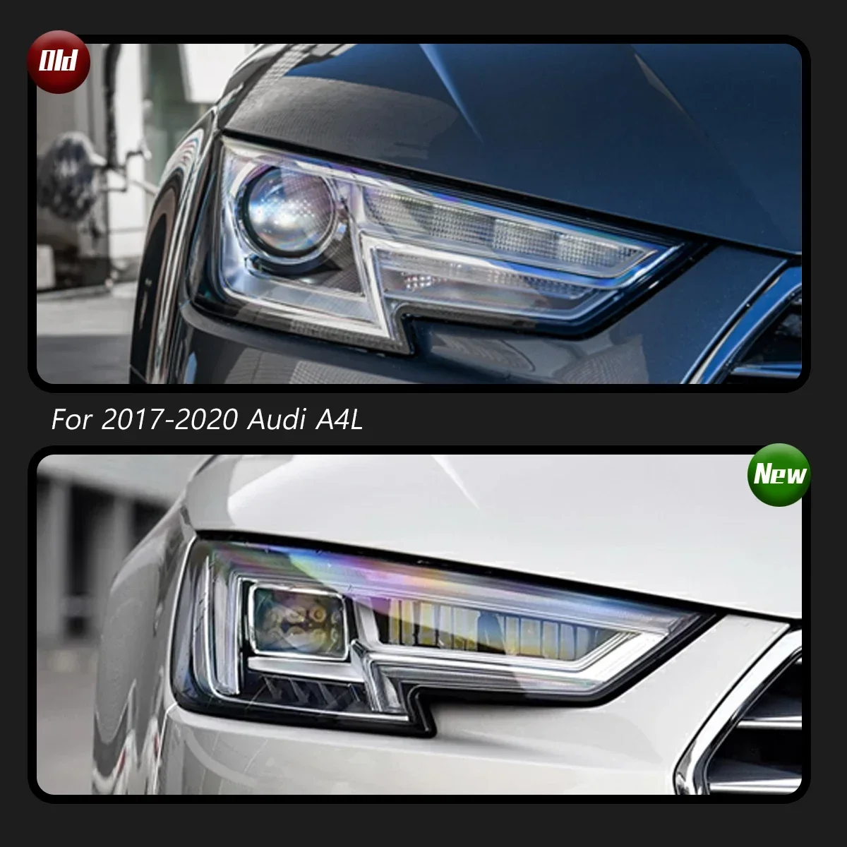 

TYPY Новая светодиодная фара, обновленная, модифицированная для Audi A4 2017-2020, фара с динамическим сигналом, автоаксессуары