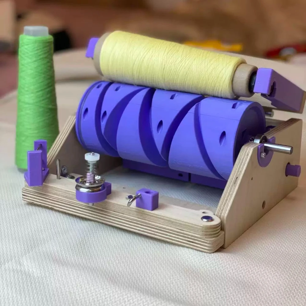 Automatic Yarn Winder Machine Household Desktop Wool Winding Machine Yarn Cone Splitting Rewinding Tool For Knitting Crochet DIY