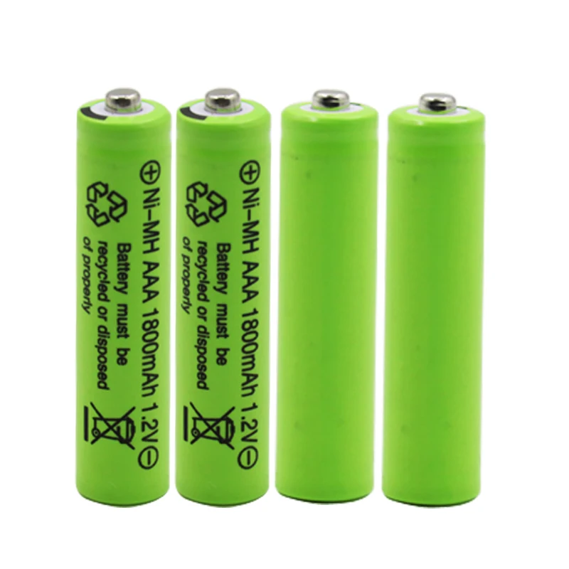 2022 nowy akumulator AAA 1800 mAh 1,2 V wysokiej jakości akumulator AAA 1800 mAh Ni-MH akumulator 1,2 V 3A