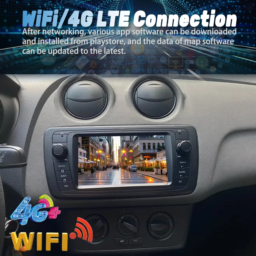 7inch Android 15 Car Multimedia  Video  Player 360 Camera For Seat Ibiza 6j 2009 2010 2011 2012 CarPlay Car Radio SWC Navigation