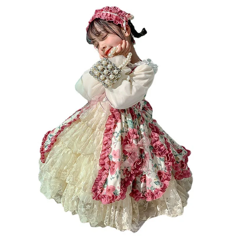 Girl Princess Lolita dress 2023 new little girl dress senior sense large child skirt