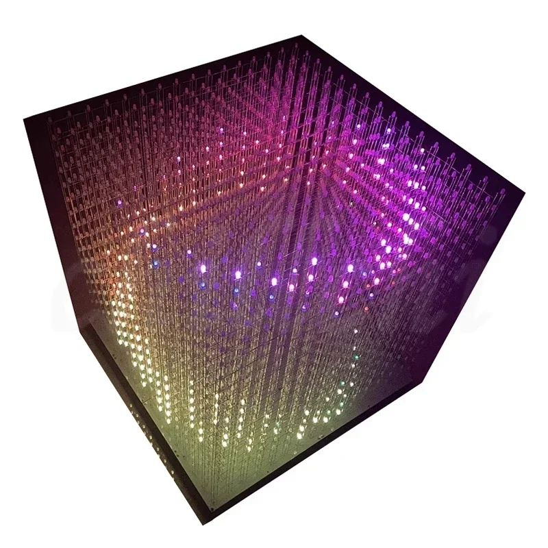 3D16 Light Cube Full Color Naked Eye 3D LED 16x16x16 RGB DIY Electronic Kit KTV Voice Control Ornament