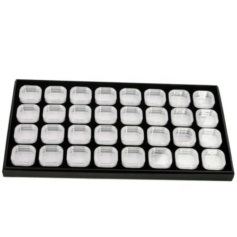 Small Plastic Display Box Gem Tray Unique Style Diamond Display Boxes  Jewelry Display Boxes set