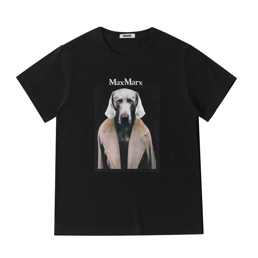 

2025 новая модель, модная хлопковая футболка с принтом знаменитого имени, свободная и удобная спортивная новая роскошная повседневная мужская футболка 2025 года в стиле ретро, хит продаж