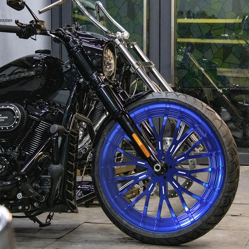 High-End Custom Motorcycle Rims Made In ChinaVIMAS 18 Inch 200 Wide Tire Motorcycle Rim CNC Numerical Control Cutting High Gloss