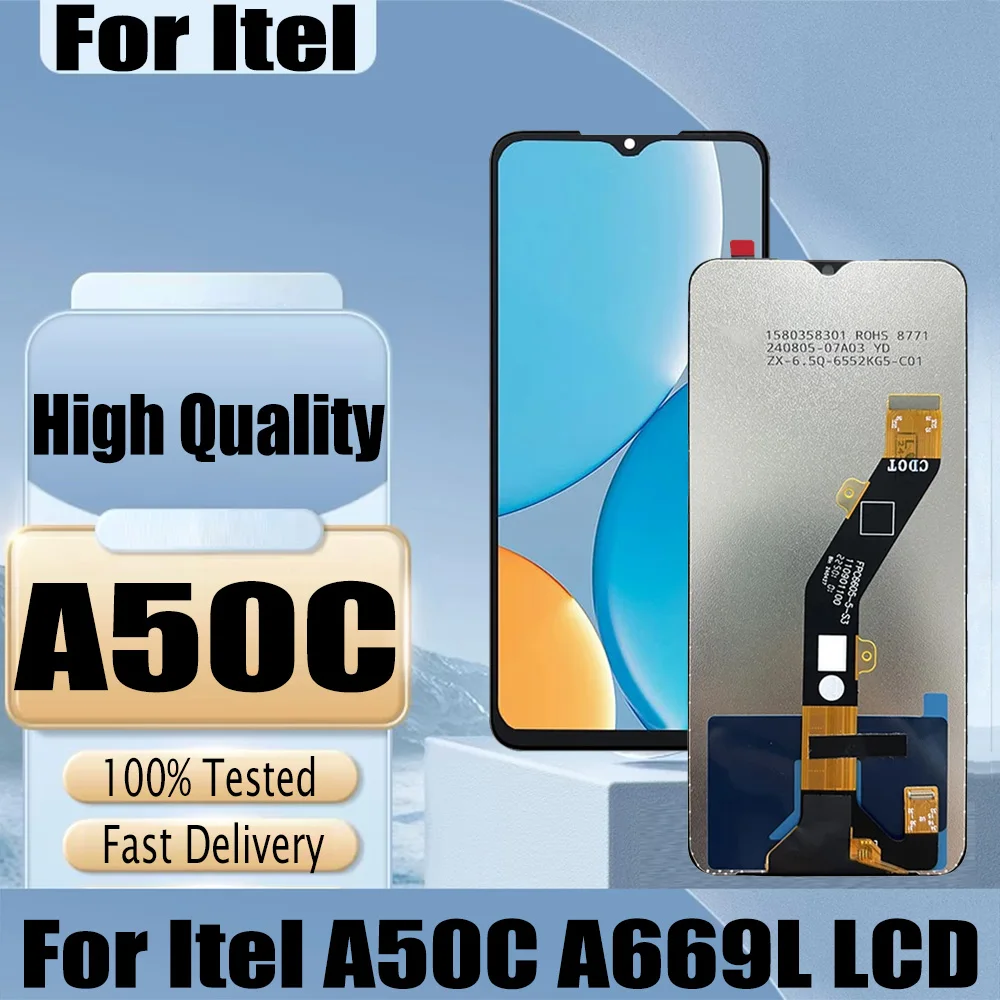 

Pop Высокое качество для Itel A50c Экран ЖК-дисплей Сенсорный дигитайзер в сборе для Itel A50C A669L Замена ЖК-дисплея Ремонт Pa