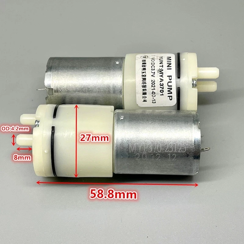 Mini Air Pump DC 3V 3.7V Oxygen Pomp 370 DC Motor Vacuum Pump Inflator MYP3701 Use For Breast Pump Nasal Aspirator Massager