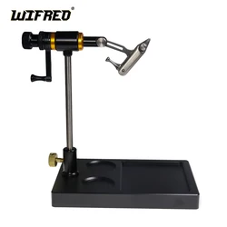 WIFREO Rotary Fly Tying Vise Strengthened Hard Jaws 360 degree Rotation precision Jig Hook Fly Tying Tools Kit