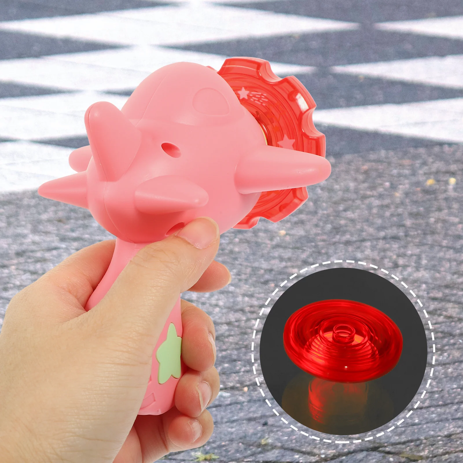 1 Set Glowing Flying Disc Fish Shape Outdoor Saucer For Kids Children Launcher Plaything Cartoon Design Durable Plastic Fun