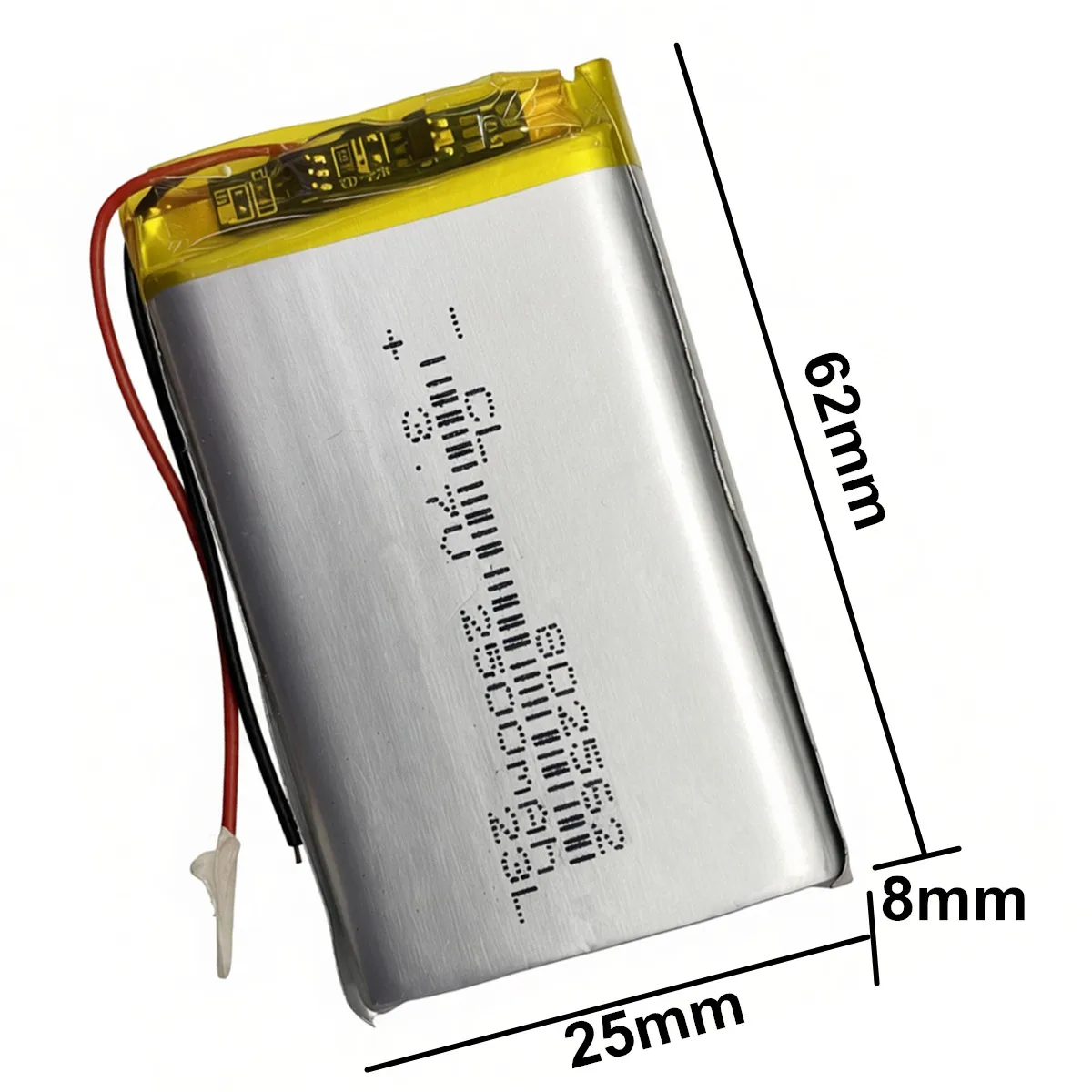 3.7V 2500mAh 802562 802565 802560 Li-Polymer Rechargeable Battery For Magic Tooth M3 GPS LED Lights Bluetooth Headset Speaker