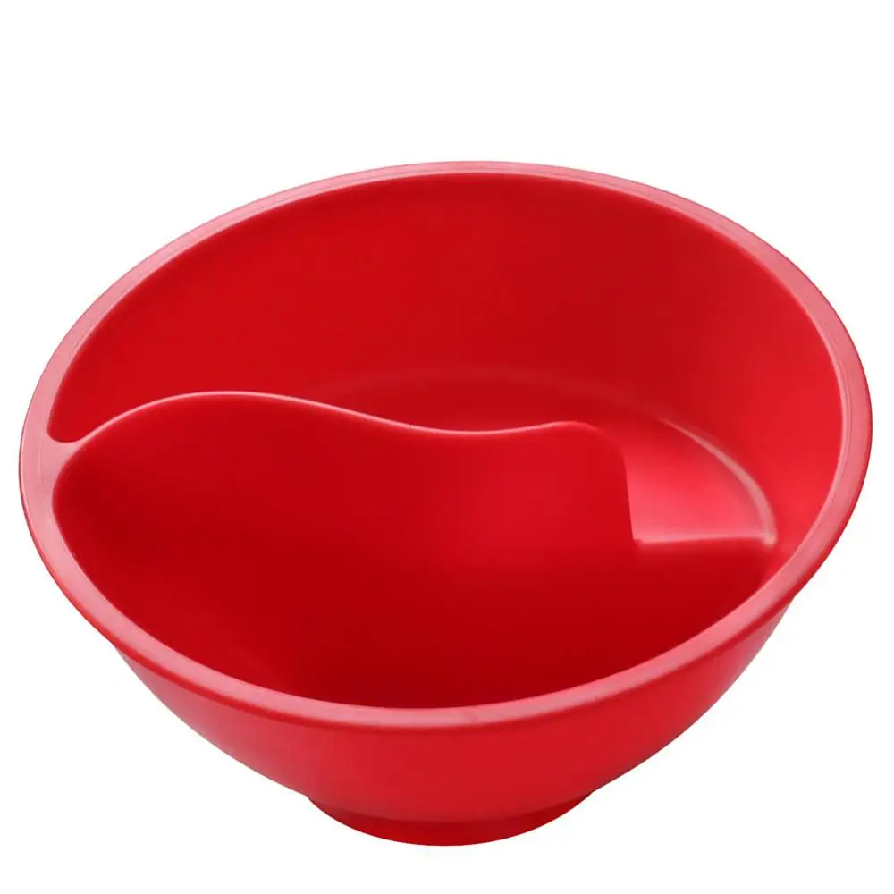 Separate And Wet Cereal Bowl Spiral Slide Partition Cereal Bowl Lazy Snack Bowl One Person Breakfast Tableware Plate