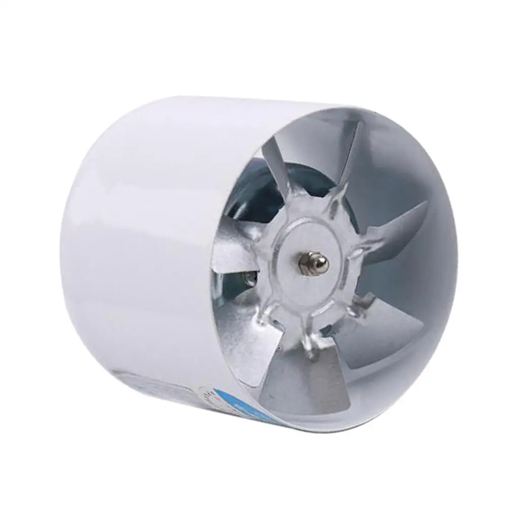 4 Inch Inline Ventilation Fan Metal Exhaust Air Cooled Blower for Small Room Bathroom Toilet Kitchen Easy Install