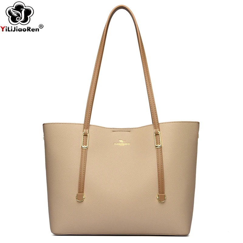 

Fashion Commuter Handbag Women Large Capacity Tote Soft Comfortable Leather Hand Bags Ladies Elegant Shoulder Bags Designer