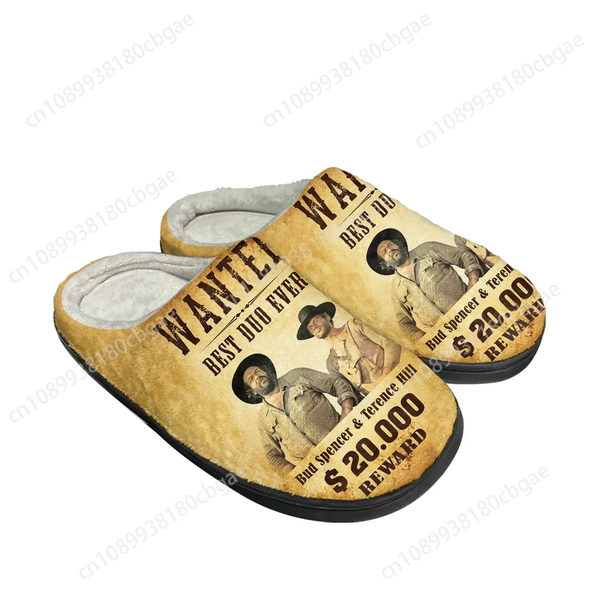 Bud Spencer Terence Hill Home Cotton Slippers Mens Womens Plush Bedroom Casual Keep Warm Shoes Thermal Slipper Customized Shoe