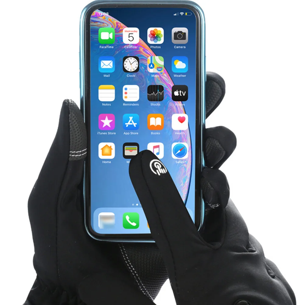 

1Pair Waterproof Windproof Cycling Gloves Screen Design Mountain Bike Riding Gloves Winter Touch Screen Glove
