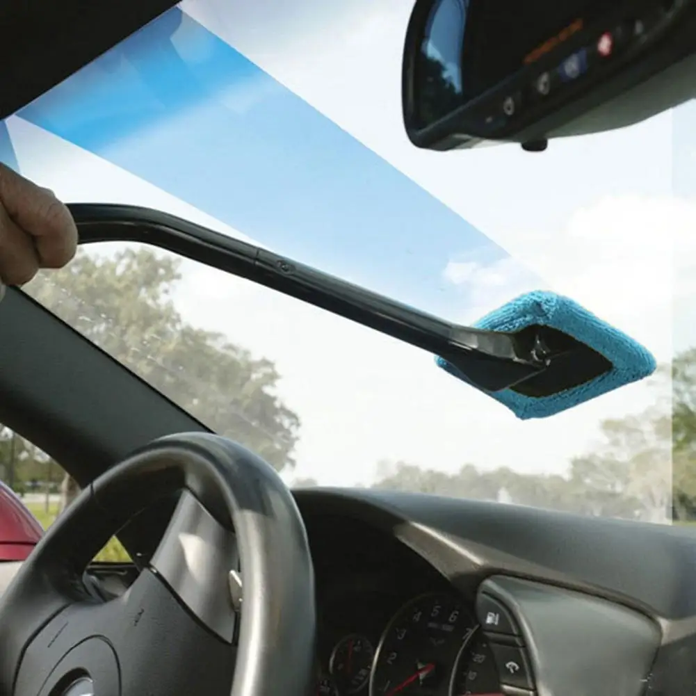 

Car Window Cleaner Brush Windshield Cleaning Washer Tool Inside Interior Auto Glass Wiper with Long Handle