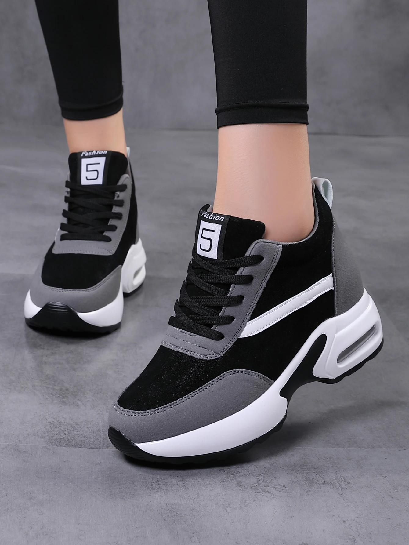 Women\'s Autumn Slope Heel Thick Sole 2023 New  Breathable Sports Shoe