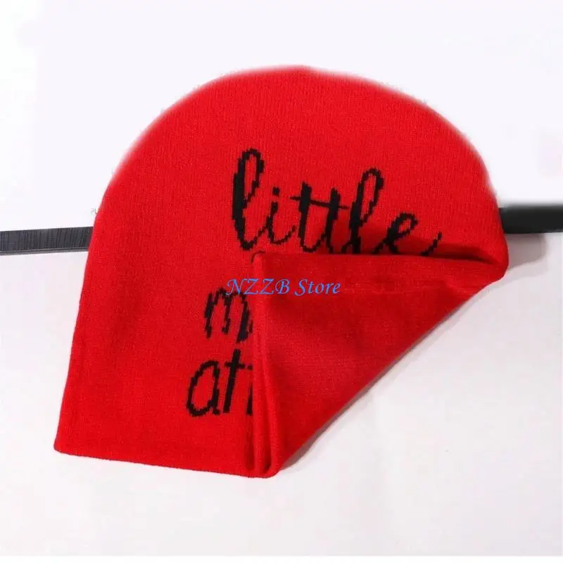 T21F مراهق محبوك قبعة صغيرة مطاطا واقي أذن قبعة يندبروف إلكتروني نمط قبعة الكبار الشتاء الدراجات التزلج بيني