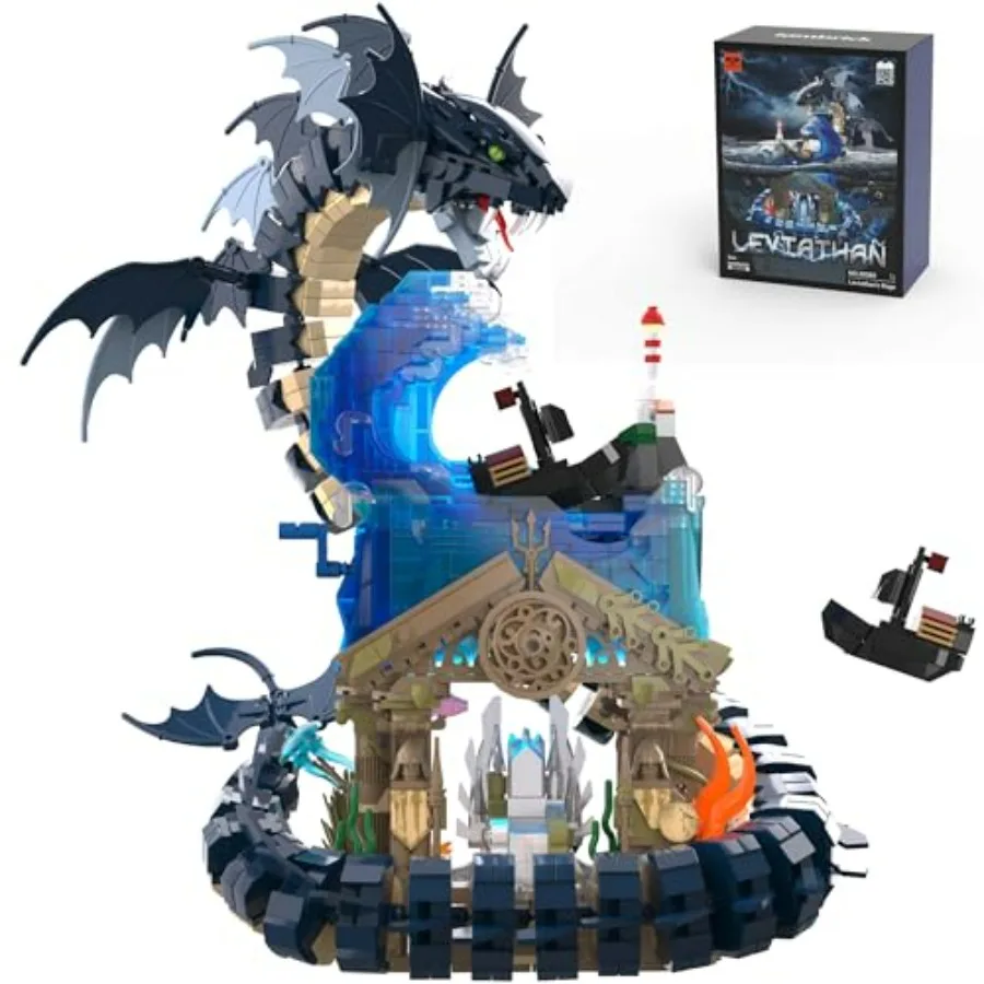 

Medieval Building Toys Dragon Building Blocks Set for Adults Teens Boys Girls 14+ Years Old DIY Model Building Kits Hobbies Dec