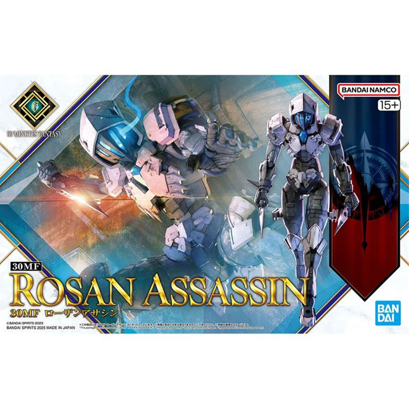 Spot SaleBandai Original en Stock 30 minutos FANTASY 30MF 30ML ROSAN ASSASSIN 1/144 montaje Anime figura colección JuguetesIn st