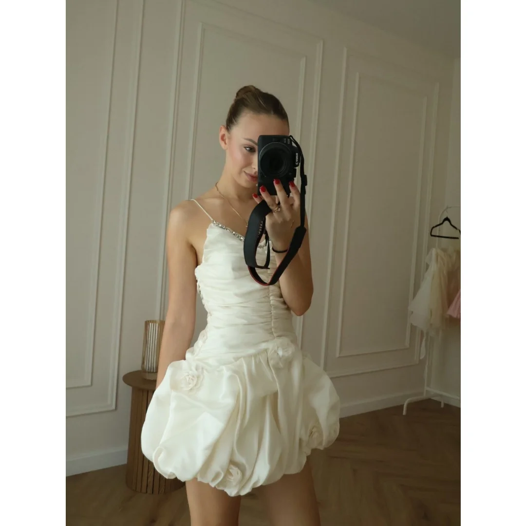 Tokyo Customized Spaghetti Strap Tiered Ruffle Prom Dress Puffy Balloon vestidos de noche Waist Cinching Evening Dresses 2026