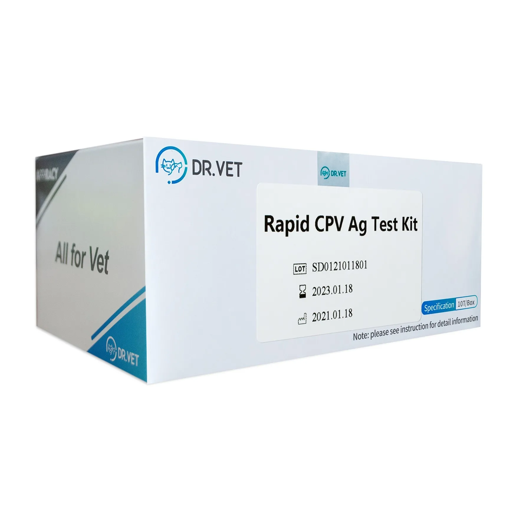 Animal Veterinary Diagnostic Tools, Canine Parvovirus, Home Testing Kit CPV-10