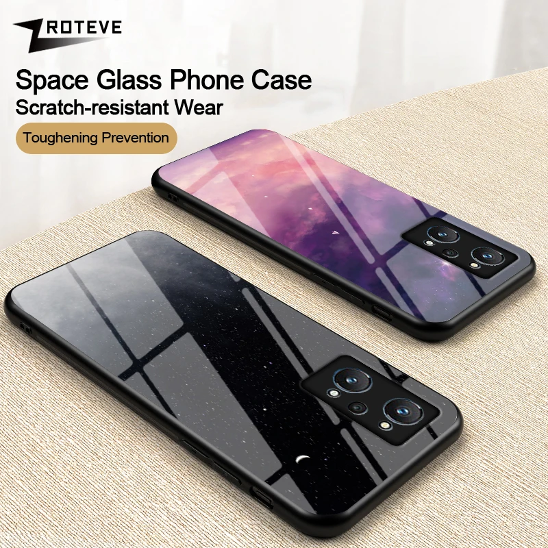 RealmeGT Neo2 Case ZROTEVE Universe Tempered Glass Cover For OPPO Realme GT Neo 2 2T 3 3T 5 Neo3 Neo5 GT3 GT2 Pro 5G Phone Cases