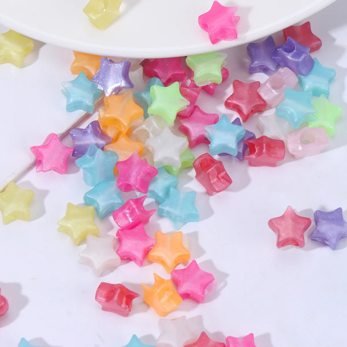 200 قطعة من مجموعة صنع المجوهرات DIY بخمسة خرز لتزيين فستان القلادة ومشاريع الحرف اليدوية ومستلزمات السوار للأطفال #3