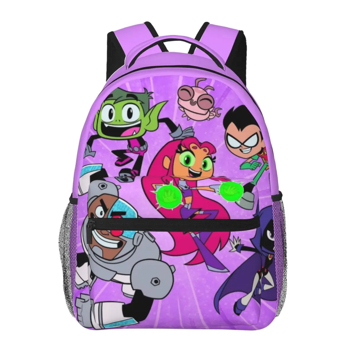 

Teen Titans Picture Backpacks Boys Girls Bookbag Children School Bags Cartoon Laptop Rucksack Shoulder Bag Large Capacity