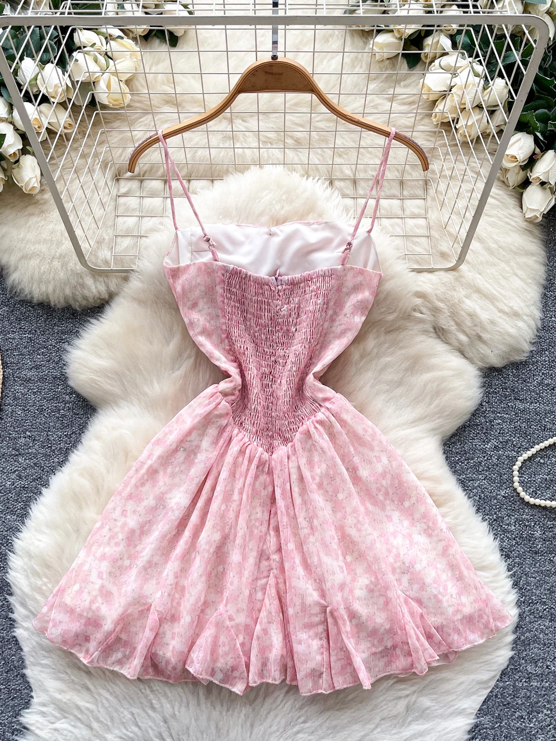 Pure Desire Design plissé ter Dr femmes été taille haute a-ligne jupe ort coréen Sle trajet haute qualité Polyes...