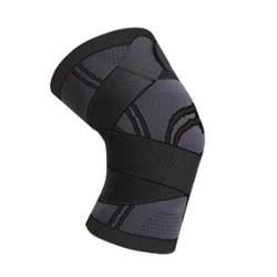 1pc Compression Knee Protector Suitable For Sports, Joint Support, Safe Knitting, Breathable And High Elasticity Knee Protection