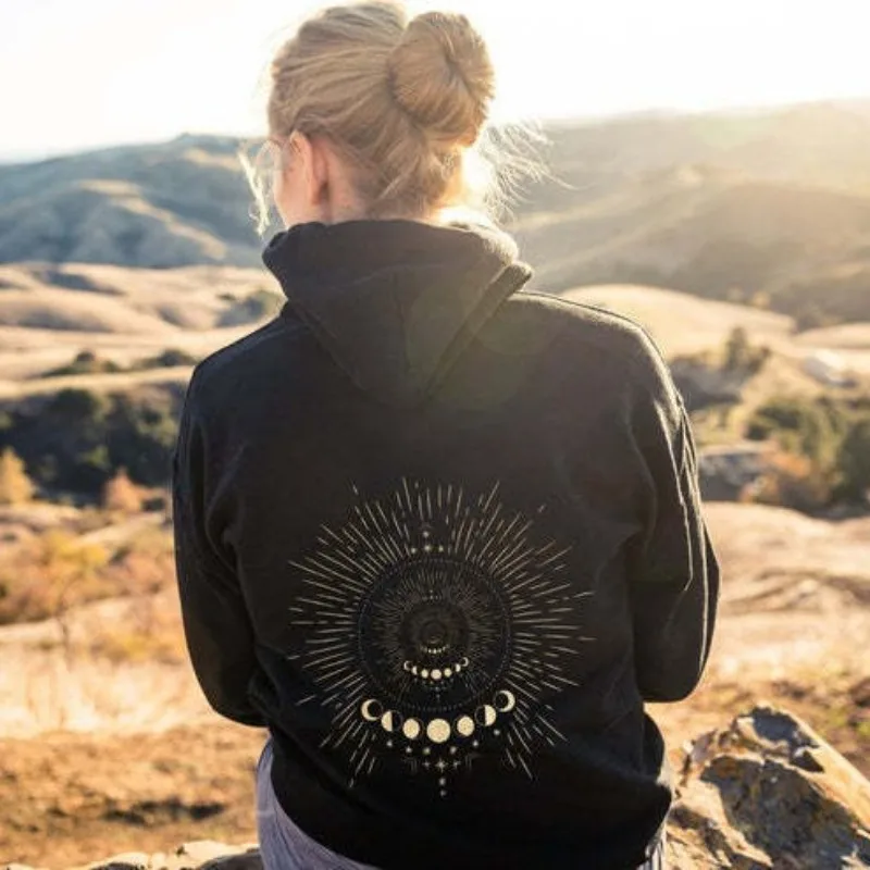 

2025 Women's Colorful Letter 3D Printed Casual Long Sleeved Shirt with Loose Hooded Sweatshirt Cover Female Clothing