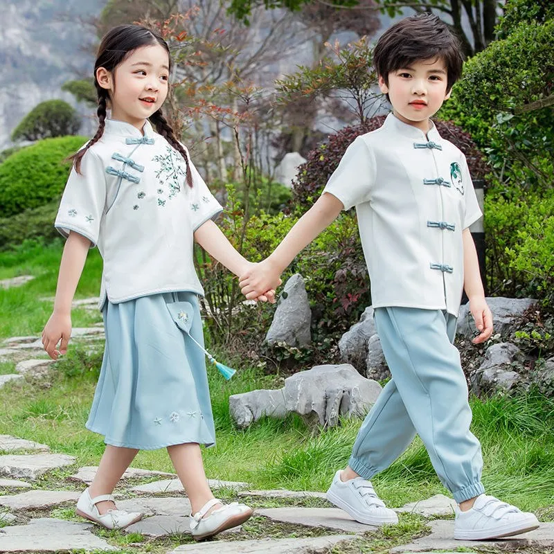 Children's China Student Clothing Kindergarten Chorus Recitation Games Graduation Photo Performance Clothing